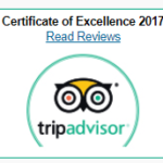 2017 Trip Advisor Certficate of Excellence