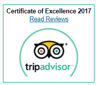2017 Trip Advisor Certficate of Excellence